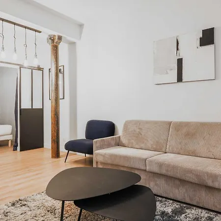 Apartment Modern 1br- 4p Le Marais Quarter